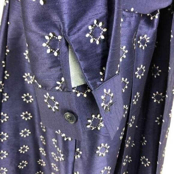 eshakti Wayward Dress Women's Size 3X 24W Blue Midi Length 3/4 sleeve Pockets - Picture 6 of 9